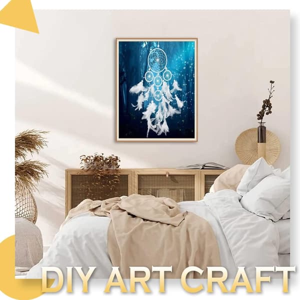 [30X40cm, Drömfångare Vindspel] 5D DIY Full Set Diamantmålning