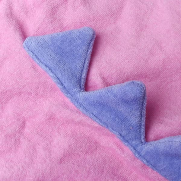 Badehåndkle for barn - rosa, dinosaurhettehåndkle for baby, bomull