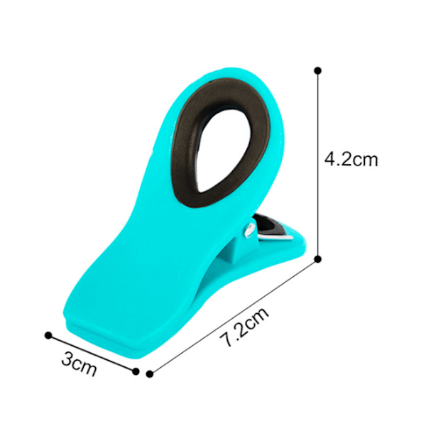 10 st svarta chip clips bröd clips påsklämmor magnetiska clips för matpaket chip påsklämma