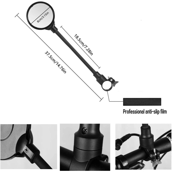 Cykelbackspegel, Universal Styrbackspegel, Cykel
