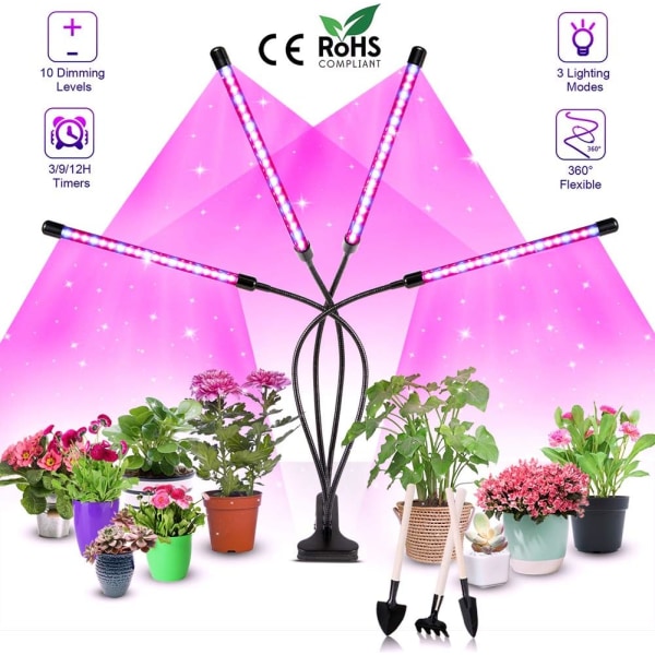 växtlampor, plantljus, planttillväxtlampa 40W fyllningsljus +