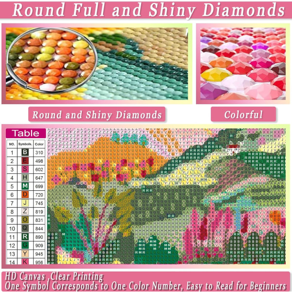 Diamond Painting Mountain Kit, Diamond Art Kits aikuisille Sunrise