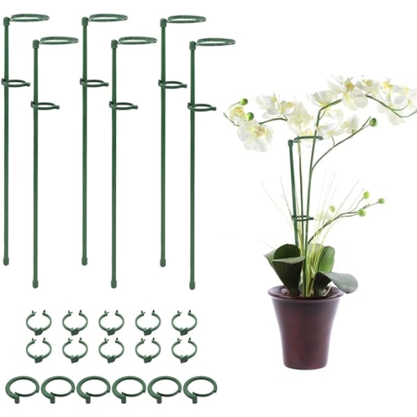 PCS växtburstakeringar med fästspänne för växter Blommor
