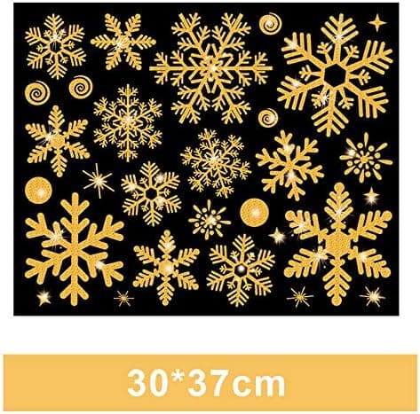 Dekorationsstickers, Julsnöflingestickers, Julvind