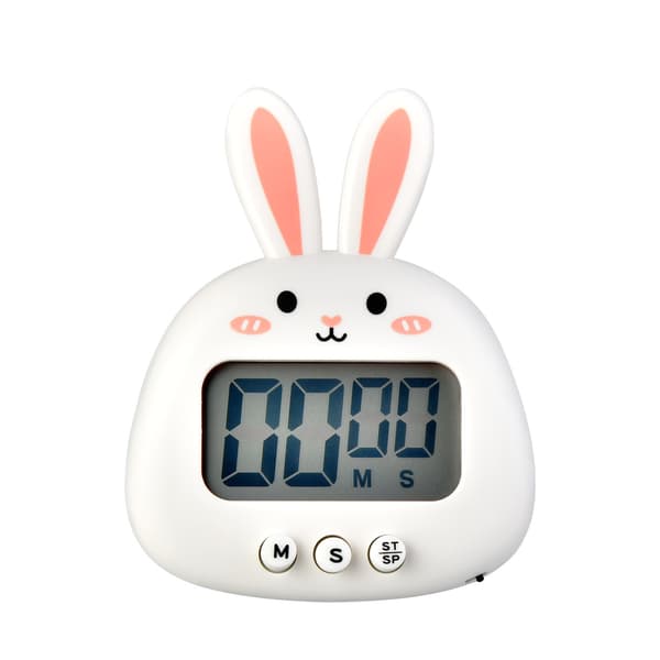 2-delt Køkken Timer, Pink og Hvid, Magnetisk Timer Visuel Timer Digital Timer Klasseværelse Timer Æg