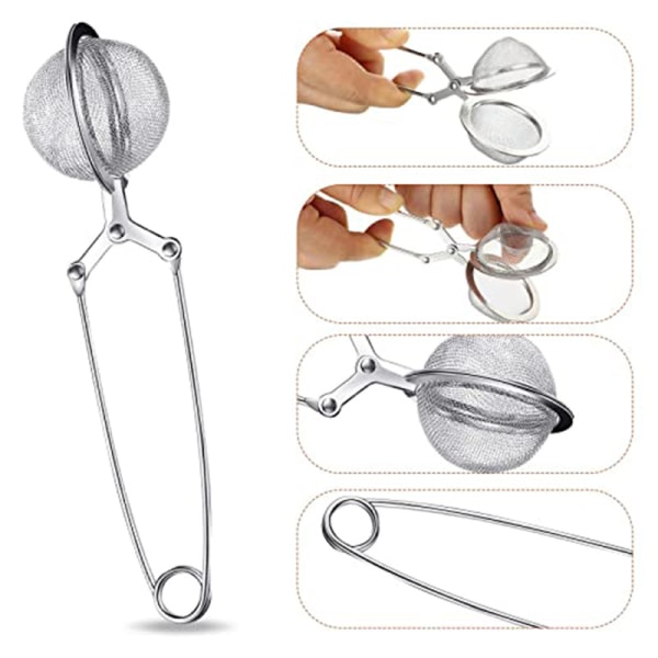 Tesil Set med 3, Handtag Nät Tesil Snap Boll Sil