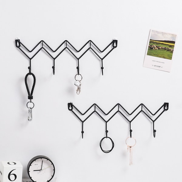 Nordisk Minimalistisk Svart Vågbilds Hängare Kreativ Hemvägg Bakom