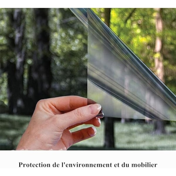 Privacy Window Film One-Way Mirror Film Anti UV Solbeskyttelse Fi