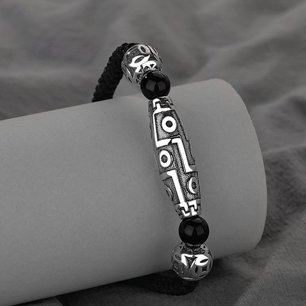 Parbracelet i flätad stil, retro etnisk, justerbar
