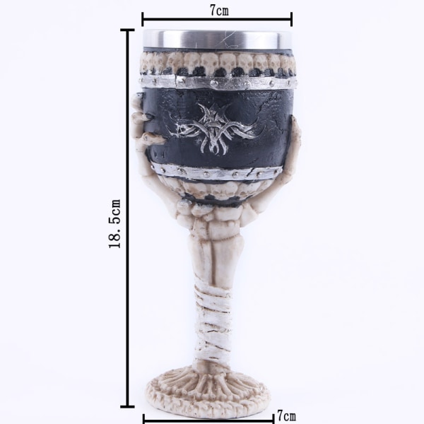 Skeletarm Tumbler, Kranie Vin Glas Personlig Gave Hjem Dekoration