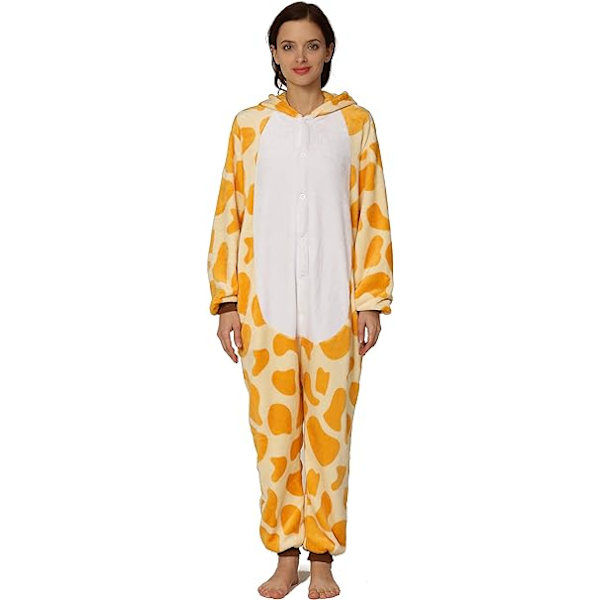 Unisex Vuxen Pyjamas Djurdräkt Cosplay En-Delad Pyjamas (Blixtlås