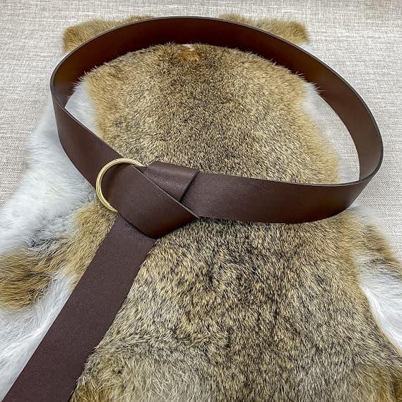 Middelalder PU-lærbelte, Retro renessanse-nittebelte, for LARP,