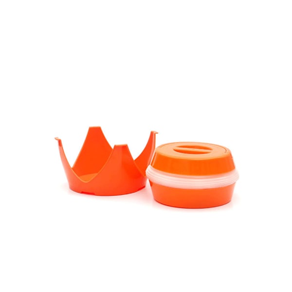 Vanntank - Foldbar vanntank - Jerrykan for vann - Beholder - Oransje farge - Foldbar - Vannkran - Vann