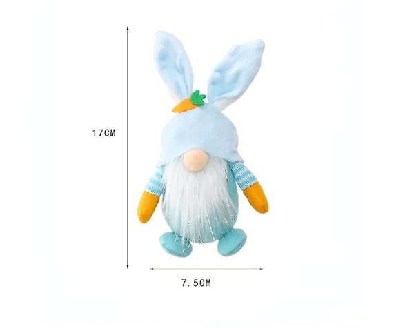 4-pack Påskkanin Tomte Docka Elf Docka Ornament Hängande Heminredning