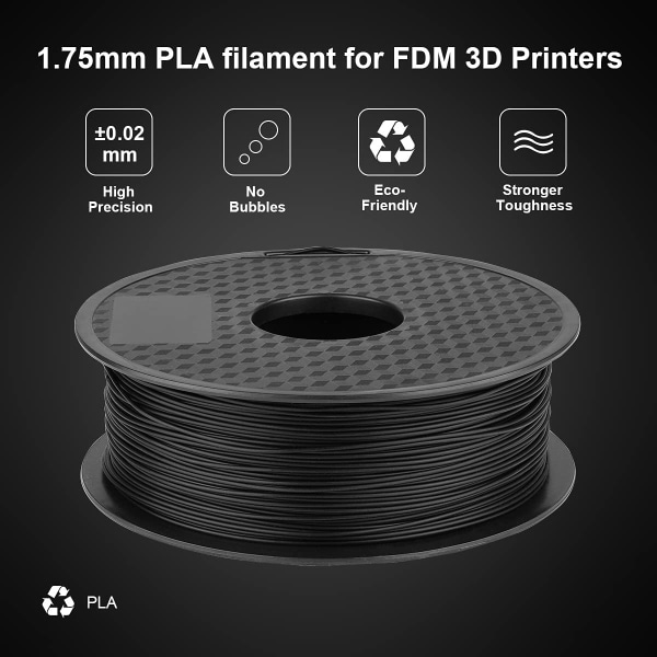3D-tulostinfilamentti PLA 1,75mm 1KG puola, 3D-tulostusfilamenttimatto