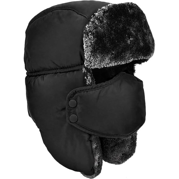 Unisex Vinter Ear Trapper Bomber Hat til at holde varmen under skøjteløb,