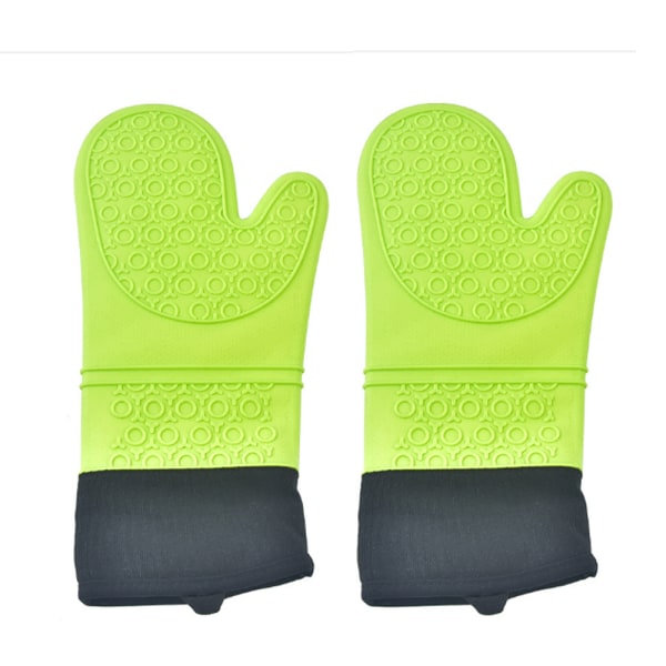 Oven Gloves Heat Resistant Silicone Oven Gloves Extra Long Non-Sl