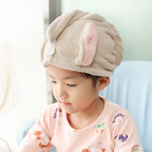 Hårhåndklæder Brusehætter Håndklæder til aftørring af barnets hår Absorberende
