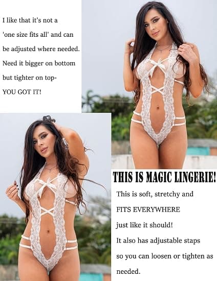 1 stk dyp V-hals halter-undertøy teddy one piece