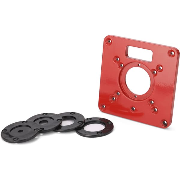Multifunksjonell ruterbordpluggplate trebearbeidingsbenk aluminium
