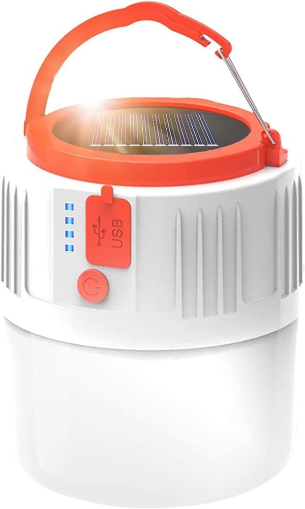 USB-uppladdbar lykta - Bärbar solcellsdriven LED-campinglykta Säker