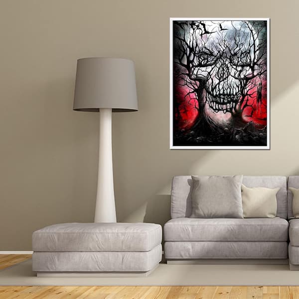 5D Diamantmålningssats Halloween 30x40cm (Stil 17)