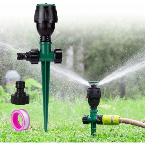 Trädgårdssprinkler, Automatisk Circular Lawn Sprinkler Watering 360