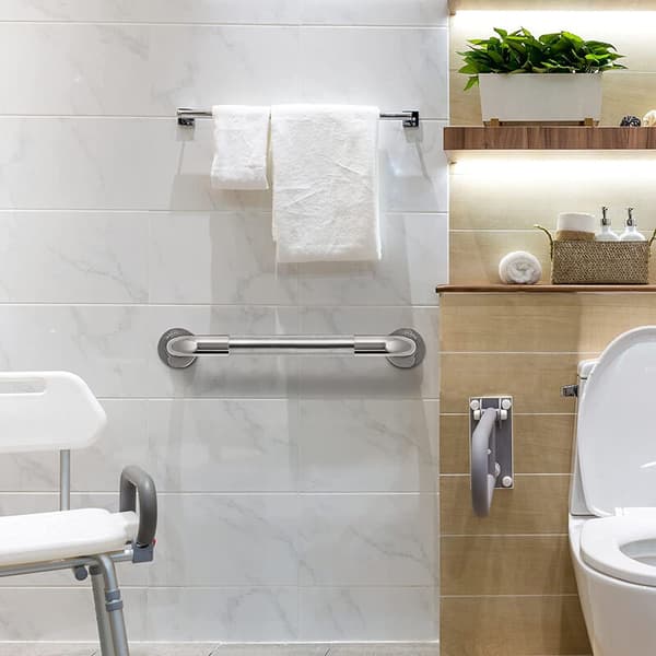 Badeværelsesgreb 40cm Skridsikker Toiletgreb Rustfrit Stål S