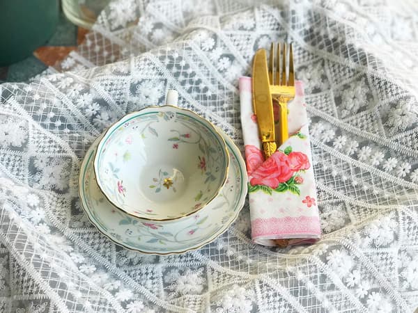 60 ark Mint Blomster Rose Trykte Servietter Rød Rose Chintz Decoup