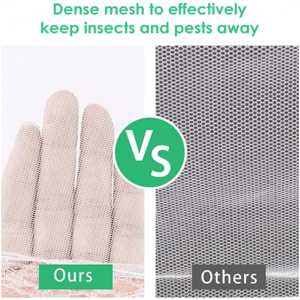 4 stk. 45 cm Mesh Matbeskyttere Mesh Gjenbrukbare Sammenleggbare Hvite Paraplytelt Krypterte Skjermnettbeskyttere