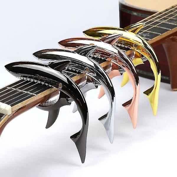 Gold Tyrant - Zinklegering Gitarrhaj Capo för Akustisk och Elektrisk Gitarr