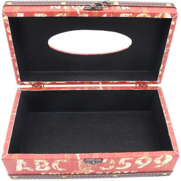 Vintage Chic Shabby Box - New Yorkin puinen kudospidike suorakulmio