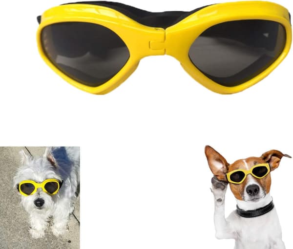 Hundebriller, Solbriller til kæledyr, Foldbare Hundebriller UV-beskyttelse S
