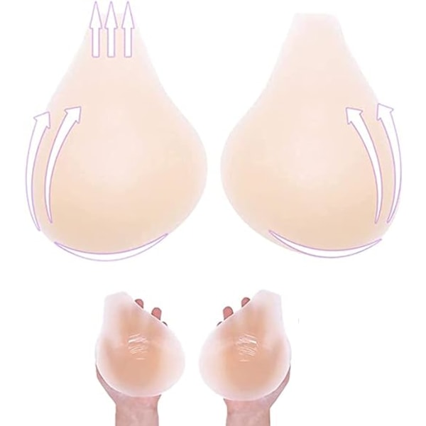 1 par silikone usynlige brystlapper Breast Lift Spoon BH