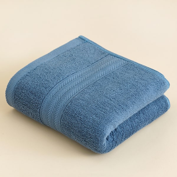 Superabsorberende og myke håndklær i bomull (2-pakning, 75*35cm) for bad, hender, ansikt, treningsstudio og spa