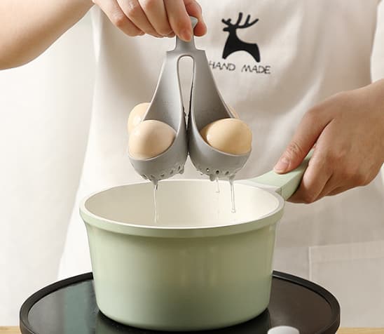 Äggkokare - Ägg - Silikon - Plats för 4 stycken