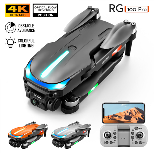 Drone med 4K kamera, FPV WiFi Live, GPS-räckvidd, Quadcopter
