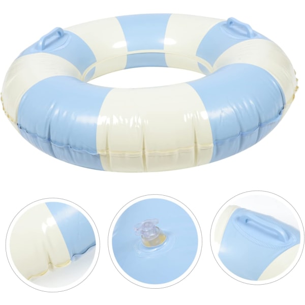 Randig Badring Uppblåsbar Pool Float Ring Badring Ri