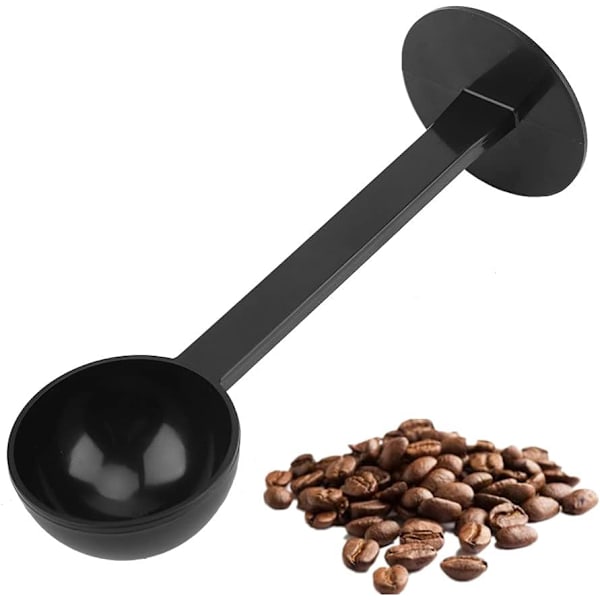 Multifunktionell Plastkaffesked med Tampning, Återanvändbar, Stående