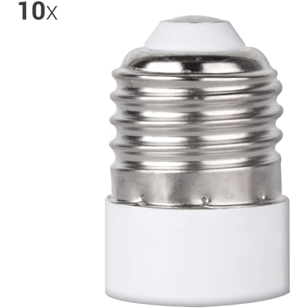 10 st. sockelomvandlare - 10 st. E27 till E14 sockelomvandlare - E14 sockel