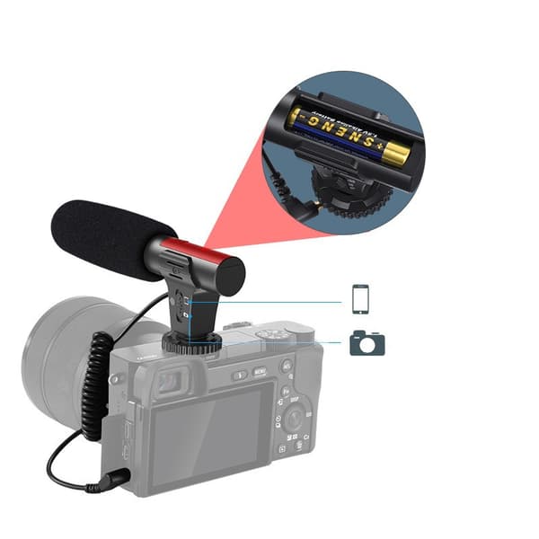 LED-mikrofon mobiltelefonholder mini-stativ smartphone