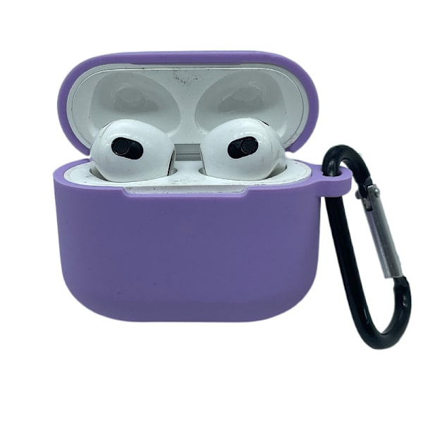 3-pak, Airpods 3 Etui Airpods 3. generations etui Kvinder 2024 Silikone til iPod 3 Ørepropper Trådløs opladning