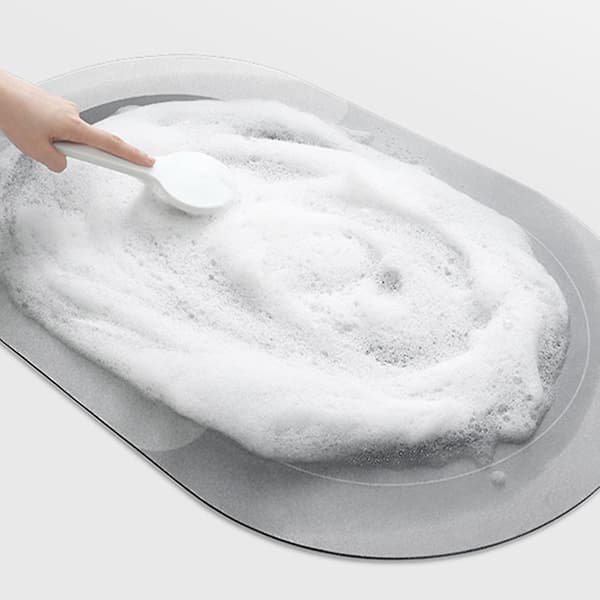 Badmatta Modern Enkel Superabsorberande Halksäker Golvmatta (Brun