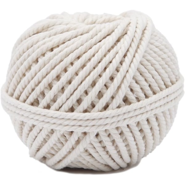 Twisted cotton thread 2mm ±200m, beige color