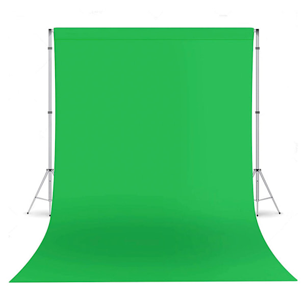 (Grønn) Fotobakgrunnsstativ 2 x 3 meter Bakgrunnsstøttesystem for fotostudio, bryllup, portrett og videoopptak