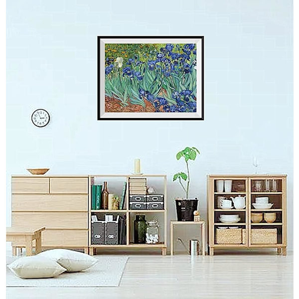 (30x40cm) Diamantmålning Kit för Vuxna, Van Gogh Iris Diamant