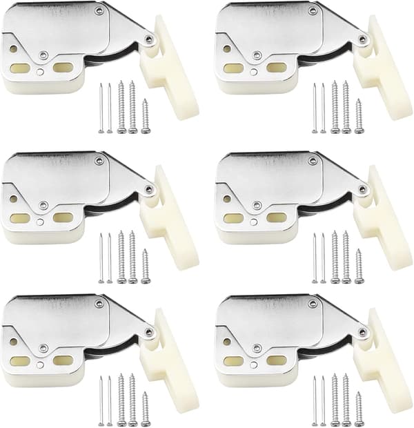 6 kpl Mini Touch -lukot Ovilukot Mini Lukko Jousilukko L
