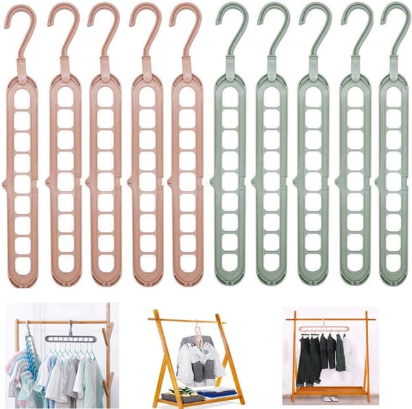 10-pakning garderobebøyler, garderobebøyle, multifunksjonell garderobe