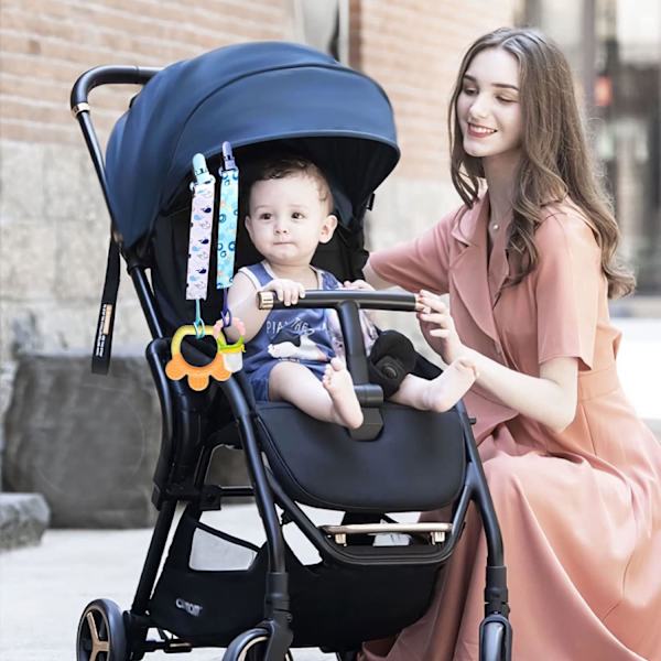 10-pack napphållare pojkar baby napphållare dragkedja set nappkedjeklämmor lämplig för alla nyfödda tandsprickning