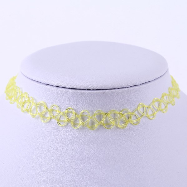12-pakning Chokers/Halskjeder - One Size Gul One Size